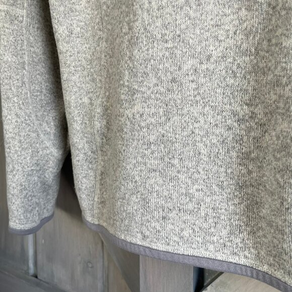 Patagonia Womens Better Sweater 1/4 Zip Fleece Birch White Gray $139 - Picture 4 of 10